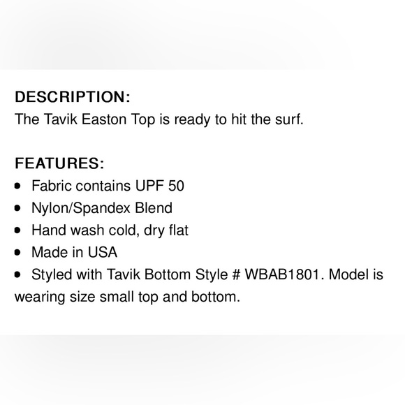 Tavik | Black High-Neck Easton Piqué Bikini - Women Small - Picture 12 of 12